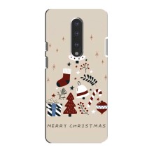 Рождественские Чехлы для OnePlus 7 (VPrint) (Merry Christmas)