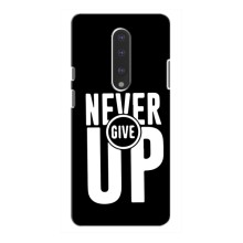 Силиконовый Чехол на OnePlus 7 с картинкой Nike (Never Give UP)