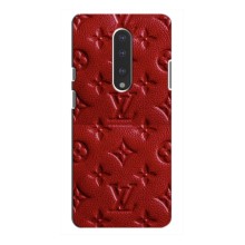 Текстурный Чехол Louis Vuitton для ВанПлас 7 – Красный ЛВ
