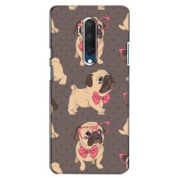 Чехол (ТПУ) Милые собачки для OnePlus 7T Pro – Собачки Мопсики