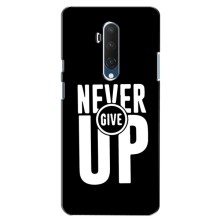 Силіконовый Чохол на OnePlus 7T Pro з картинкою НАЙК – Never Give UP
