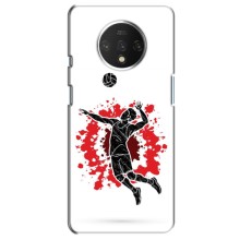 Чохли з прінтом Спортивна тематика для OnePlus 7T – Волейболіст