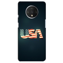 Чехол Флаг USA для OnePlus 7T (USA)