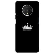 Чехол (Корона на чёрном фоне) для ВанПлас 7Т – Белая корона