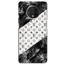 Чохол Стиль Louis Vuitton на OnePlus 7T – LV на білому