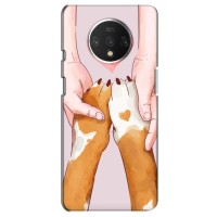 Чехол (ТПУ) Милые собачки для OnePlus 7T (Любовь к собакам)