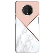 Мраморный чехол на OnePlus 7T (VPrint) – Тройной мрамор