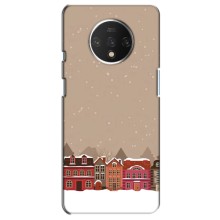Новорічні, Святкові Чохли для OnePlus 7T - 2024 год (Зимове місто)