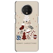 Різдвяні Чохли для OnePlus 7T (VPrint) (Merry Christmas)