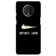 Силиконовый Чехол на OnePlus 7T с картинкой Nike – Later