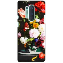 Брендновые Чехлы для OnePlus 8 Pro - (PREMIUMPrint) (Nike цветы)