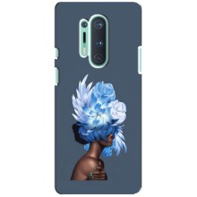 Чехлы (ART) Цветы на OnePlus 8 Pro (VPrint) (Цветы на голове)