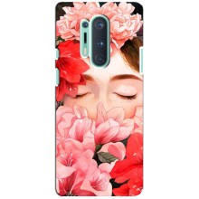 Чехлы (ART) Цветы на OnePlus 8 Pro (VPrint) (Глаза в цветах)