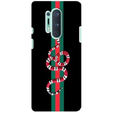 Чехлы Бренд GUCCI для OnePlus 8 Pro – Змей Гуччи