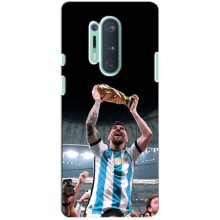 Чехлы Лео Месси Аргентина для OnePlus 8 Pro (Счастливый Месси)