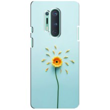 Чехлы с Цветами для OnePlus 8 Pro (VPrint) (Желтый цветок)