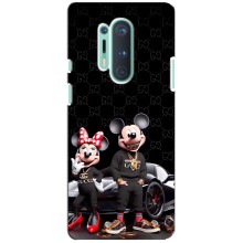 Чехол Disney Mouse OnePlus 8 Pro (PREMIUMPrint) (Семья Маусов)