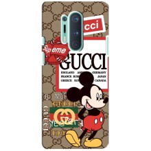 Чехол Disney Mouse OnePlus 8 Pro (PREMIUMPrint) (Стильный Микки)