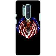 Чехол Флаг USA для OnePlus 8 Pro (Крылья США)