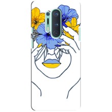 Чехол на OnePlus 8 Pro Украинский дизайн (Украинка на всю голову)