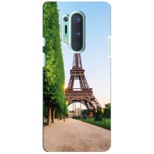 Чехол Эйфелева Башня для OnePlus 8 Pro - (AlphaPrint) (Дорога в Париж)