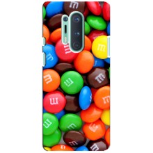 Чохол з зображенням смачної їжі для OnePlus 8 Pro (Різнокольорові M&M'S)