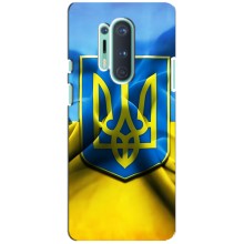 Чехол с картинкой (Патриотический ГЕРБ) на OnePlus 8 Pro (Герб и Флаг Украины)