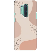 Чохол квітковий дизайн для OnePlus 8 Pro – Кориневий фон