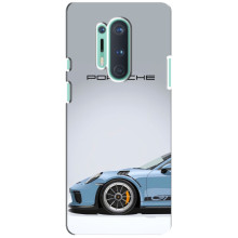 Чохол з авто Порше для OnePlus 8 Pro – Блакитний Порше