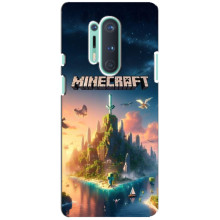 Чохол з картинками Майнкрафт для OnePlus 8 Pro – Лого Майнкрафт