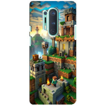 Чохол з картинками Майнкрафт для OnePlus 8 Pro – Місто Майнкрафт