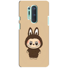 Чохол з Лабубу на OnePlus 8 Pro (Коричневий Лабубу)