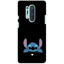 Чохол з принтом Стіч на OnePlus 8 Pro (Стіч на чорному)