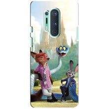 Чехол Зоотрополіс на OnePlus 8 Pro – Ник Джуди и змея