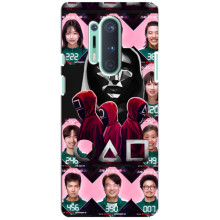 Чехол Гра в кальмара для OnePlus 8 Pro – Персонажи игры кальмара