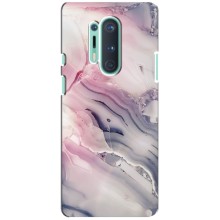 Мраморный чехол на OnePlus 8 Pro (VPrint) (Пурпурный Мрамор)