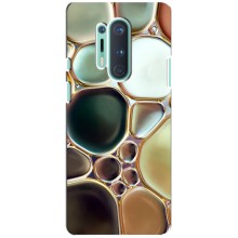 Мраморный чехол на OnePlus 8 Pro (VPrint) (Радужный Мрамор)