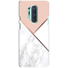 Мраморный чехол на OnePlus 8 Pro (VPrint) (Тройной мрамор)