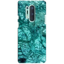 Мраморный чехол на OnePlus 8 Pro (VPrint) (Зеленый мрамор)