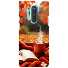 Чохол з унікальним дизайном 'Осінь з кавою' для OnePlus 8 Pro – Кава і дощ