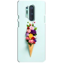 Чохли з тематикою "КВІТИ" на OnePlus 8 Pro (Квітка-морозиво)