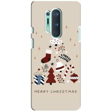 Різдвяні Чохли для OnePlus 8 Pro (VPrint) (Merry Christmas)