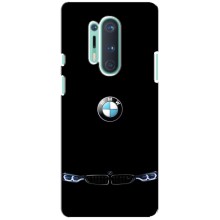 Силиконовый бампер с картинкой машины на OnePlus 8 Pro (Черный BMW)