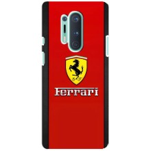 Силіконовий бампер з картинкою машини на OnePlus 8 Pro (Ferrari Logo)