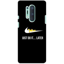 Силиконовый Чехол на OnePlus 8 Pro с картинкой Nike (Later)