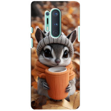 Друкований чохол 'Звірята з кавою' для OnePlus 8 Pro
