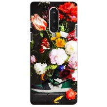 Брендновые Чехлы для OnePlus 8 - (PREMIUMPrint) – Nike цветы