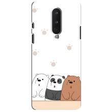 Чехлы с изображением разных животных для OnePlus 8 (Удивленные медвеженки)