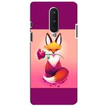 Чехлы с картинкой Лисички для OnePlus 8 (VPrint) (Лисичка с розочкой)