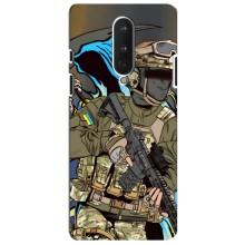 Чехлы с картинкой ЗСУ для OnePlus 8 (AlphaPrint) – Воин ВСУ